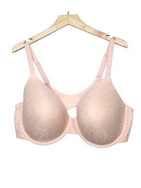 Old Navy women's bra size 46DD pink lace underwire lined three hook band